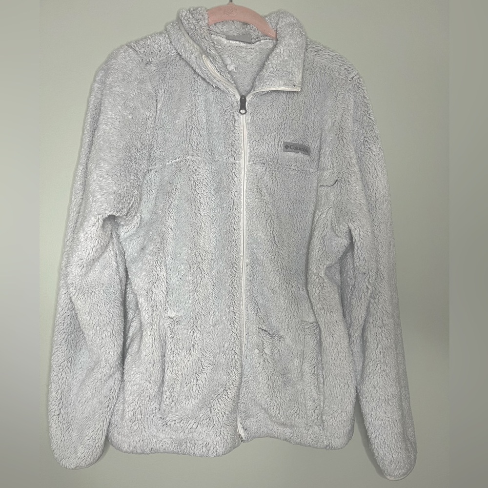 Columbia jacket, size L, color white